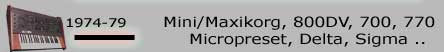 Korg Maxikorg 800dv 770 700 500m micropreset