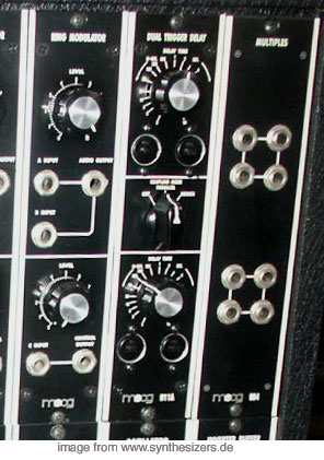 moog modular synthesizer system trigger delay ring modulator