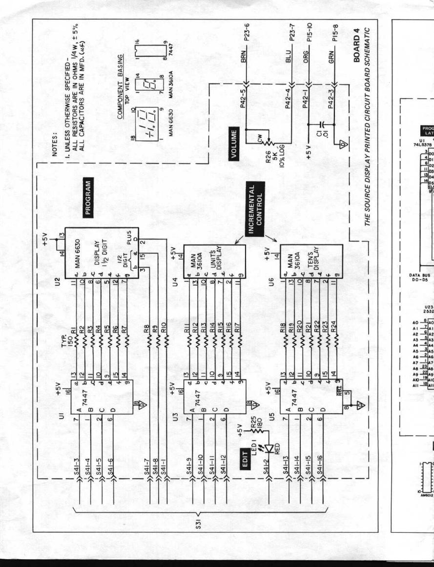 Moog Schematics I (Schaltplan) Liberation/Source 3 | Sequencer