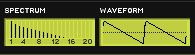 sawtooth (saw) waveform spectrum