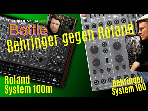 Behringer System 100 vs. Roland System 100m Modular Synthesizer Battle WER KLINGT BESSER?