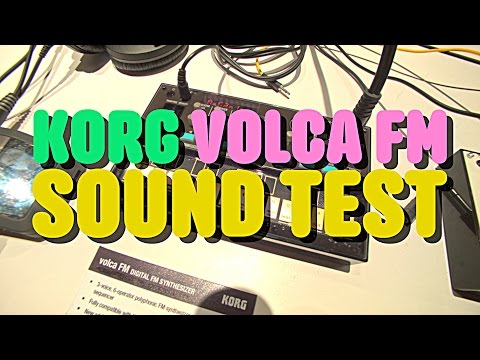 KORG VOLCA FM SOUND TEST - NAMM 2016