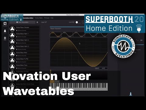 Superbooth 20HE - Novations User Wavetable Editor For Peak and Summit