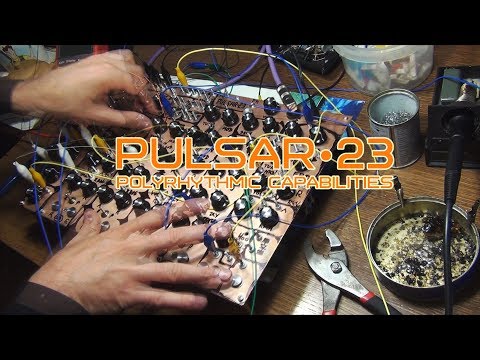 PULSAR-23 by SOMA. Demo of polyrhythmic capabilities