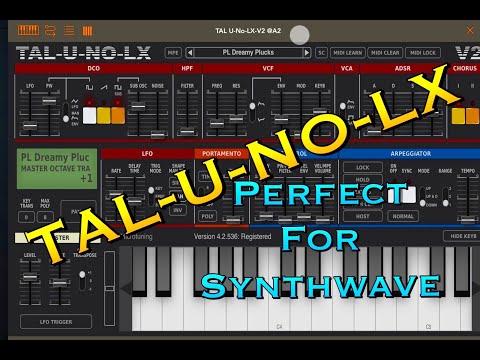 TAL-U-NO-LX - 80s Synthesizer - Perfect for Synthwave - Demo for the iPad