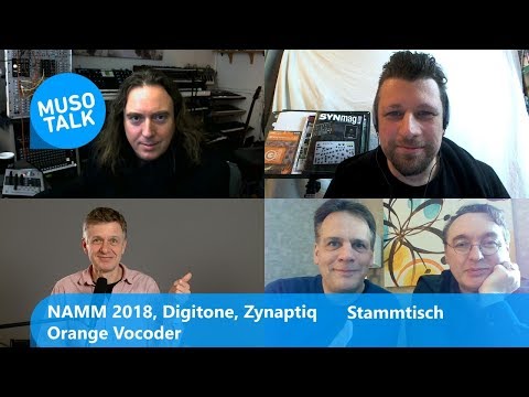 NAMM 2018 , Digitone, Zynapiq Orange Vocoder - Stammtisch Special