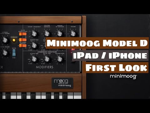 Moog Minimoog Model D Synthesizer For iOS (AUv3) - First Look | SYNTH ANATOMY