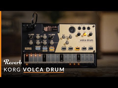 Korg Volca Drum Digital Percussion Synthesizer | Reverb Demo Video