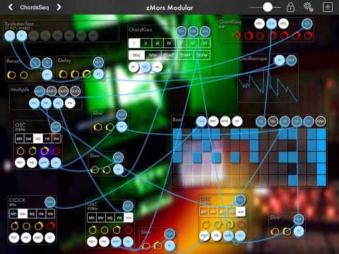 zmors modular synthesizer for ipad