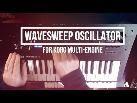 Wavesweep Oscillator for Korg's Multi-Engine (Minilogue XD, Prologue, NTS-1 synthesizers)
