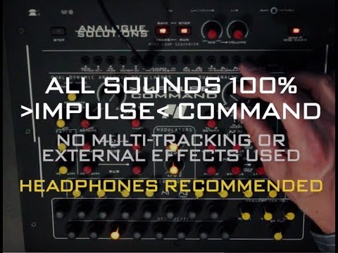 Analogue Solutions Impulse Command Analogue Synthesizer - sound &amp; sequence selection