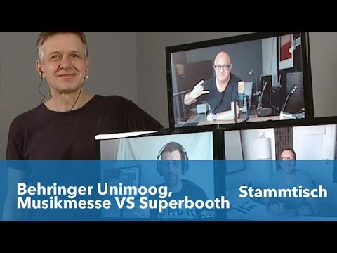 Behringer Ulimoog, Musikmesse VS Superbooth - Stammtisch