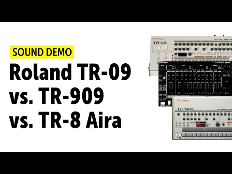 Roland TR-09 vs. TR-909 vs. TR-8 Aira (no talking)