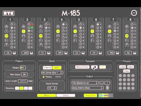 M185 software step sequencer - Overview