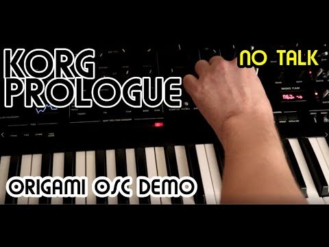 Origami Custom Osc NO TALK demo // Korg Prologue