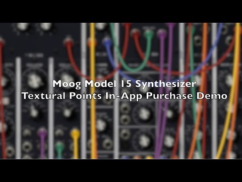 Moog Model 15 Synthesizer : Textural Points In-App Purchase Demo