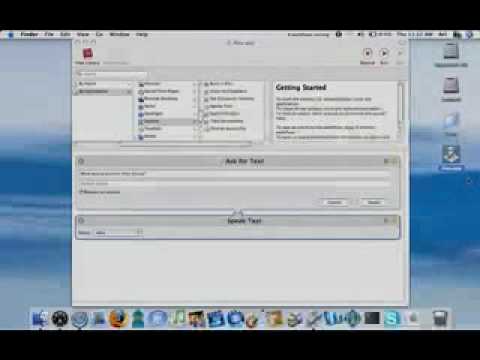 Mac OS X 10.5 Leopard Automator &amp; Alex
