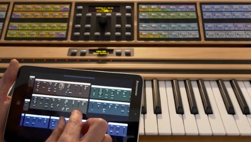 nonlinear synth on tablet