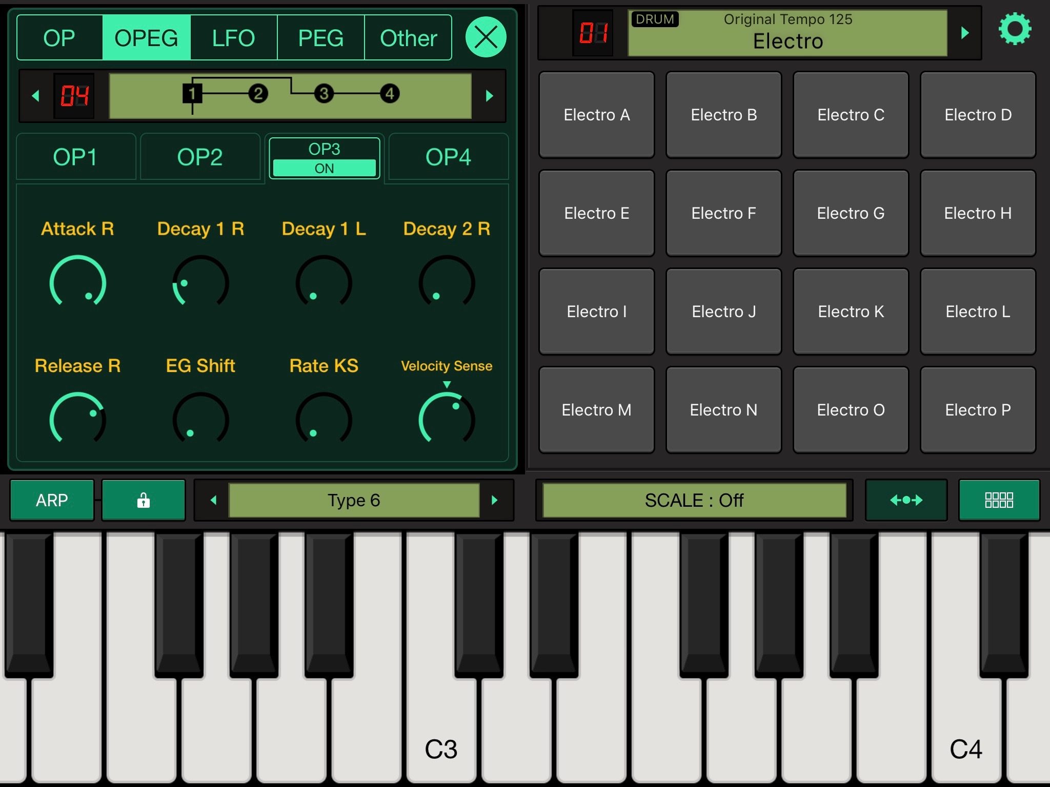 FM Synth App (Yamaha) free 4 OP Sequencer Archiv