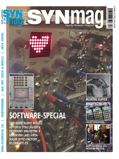 SynMag 57 - Das Synthesizer-Magazin kommt: 29.7.2016