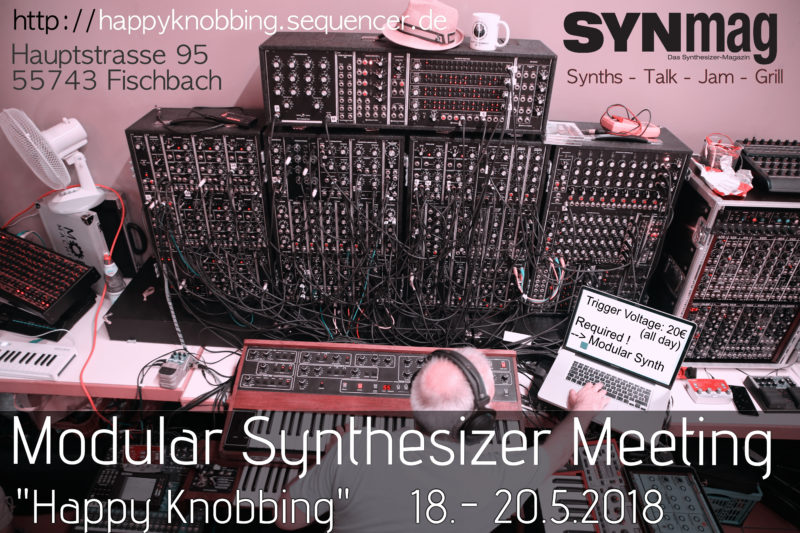 Happy Knobbing Modular Synth Meeting 2018 Flyer