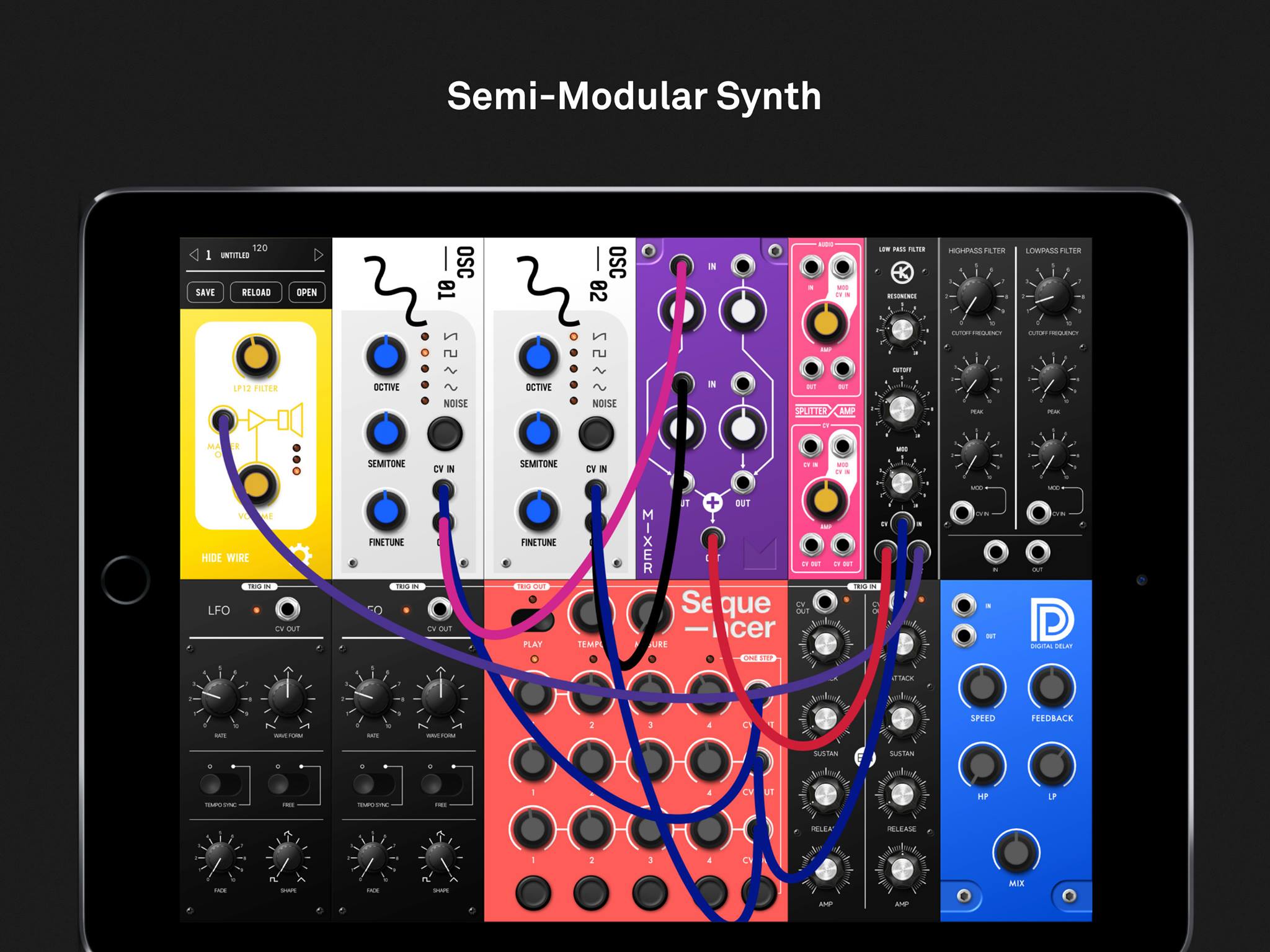SModular Synth App Sequencer Archiv Synthesizer, Sequencer, Nerdic