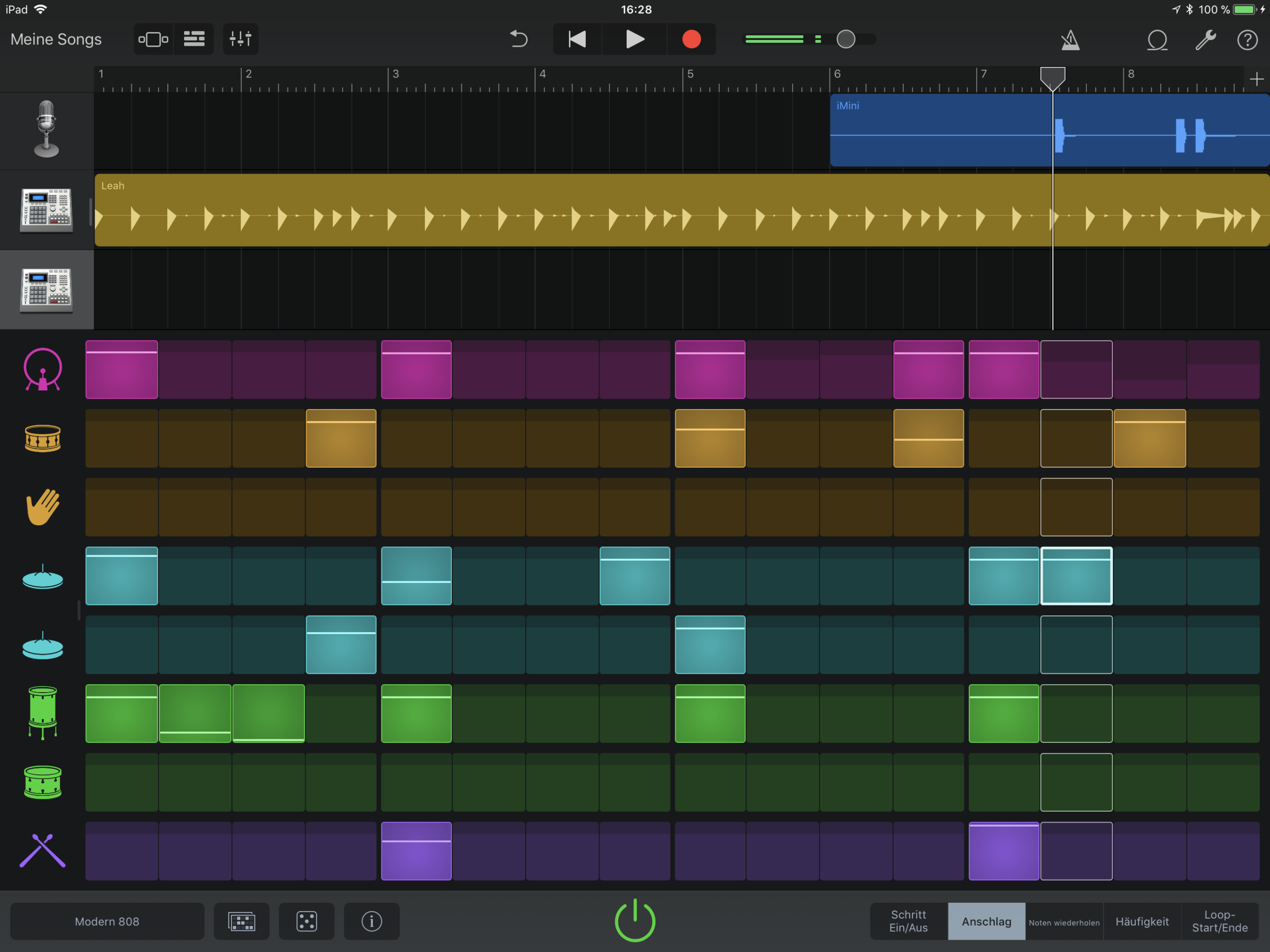 beat sequencer garageband desktop