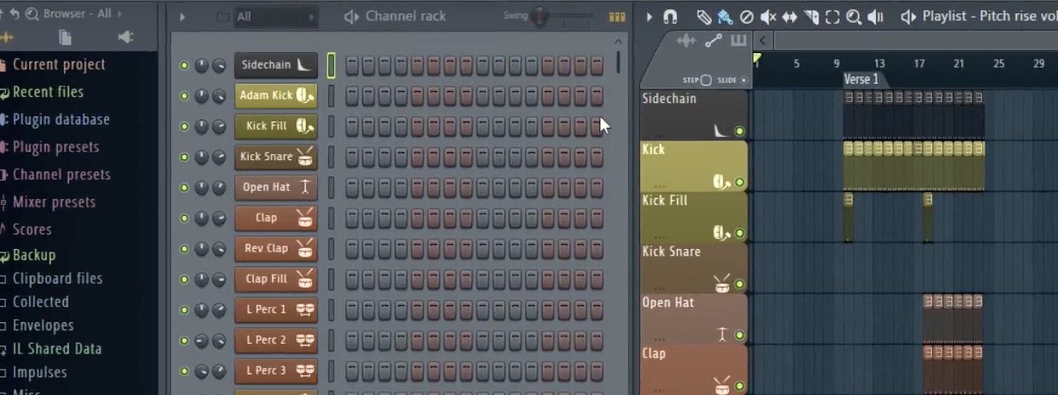 DAW FL-Studio 20 - Mac Version - TR-Step Programming! - Sequencer