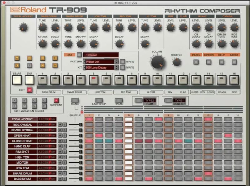 Roland TR909 Soft