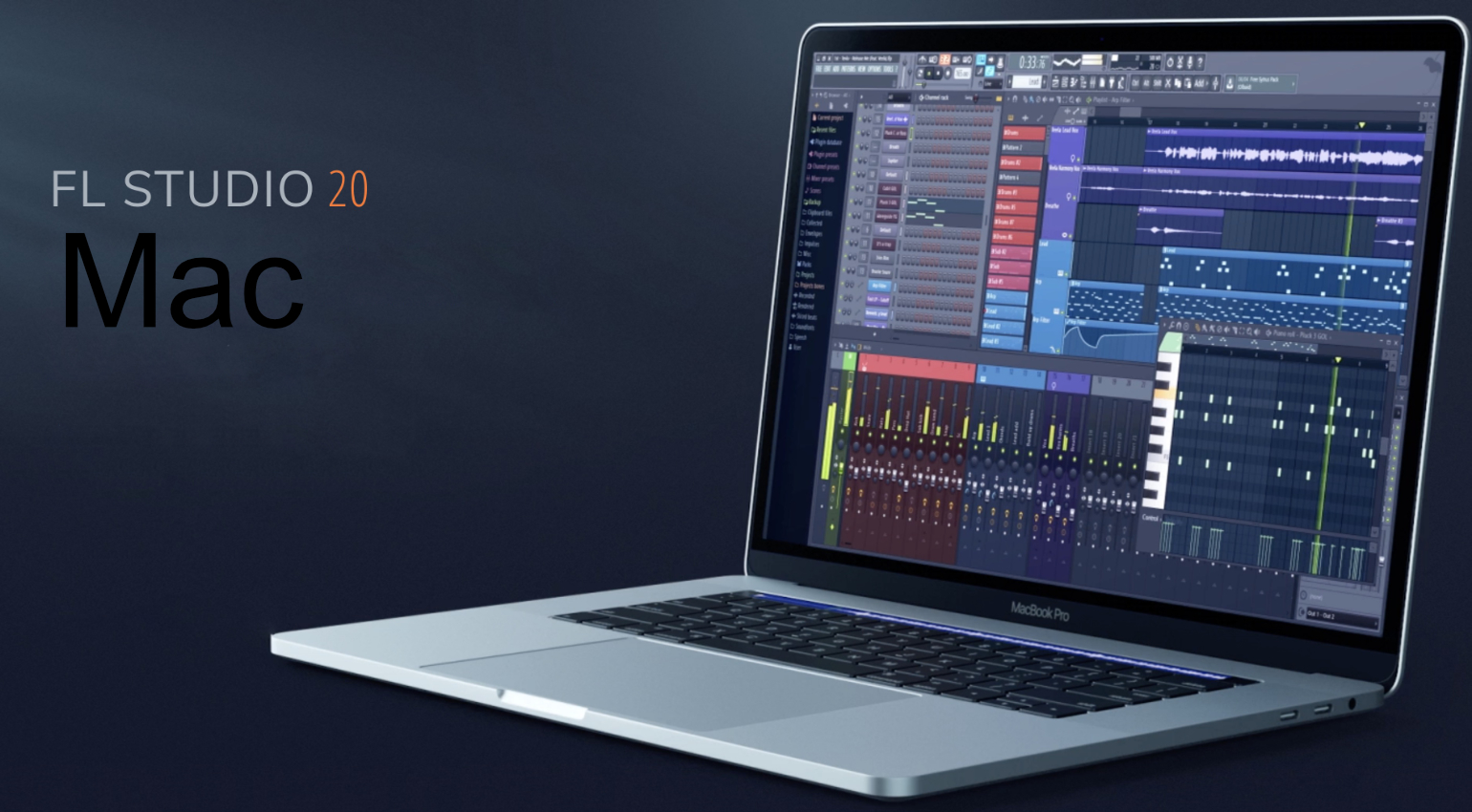 DAW FL-Studio 20 - Mac Version - TR-Step Programming! - Sequencer