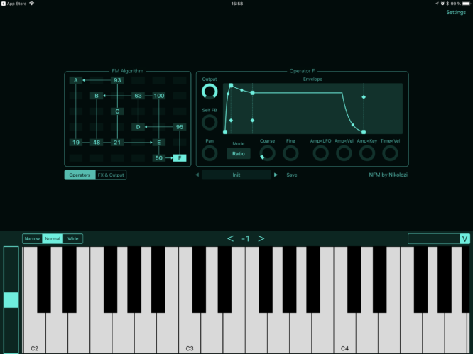 NFM page 1 - FM Synthesizer