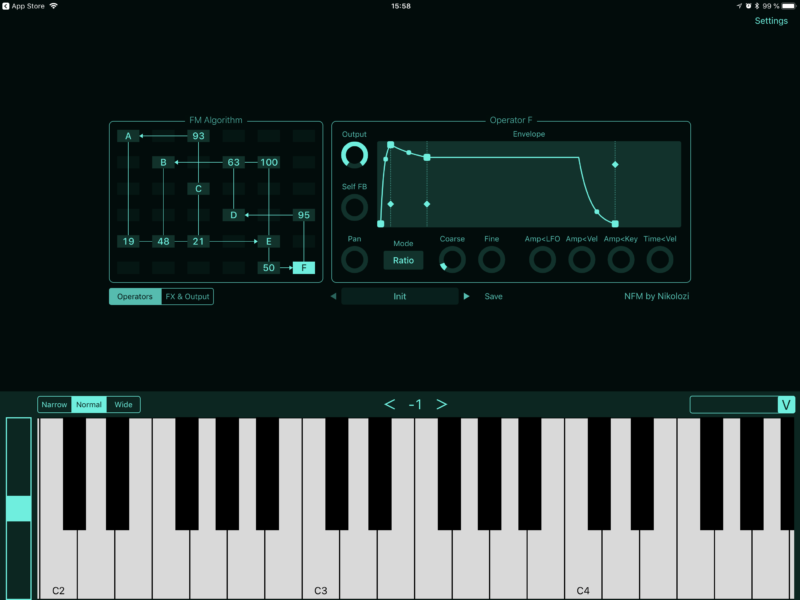 NFM page 1 - FM Synthesizer