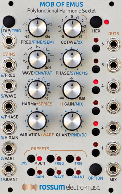 Rossum Mob of Emus Eurorack Modul