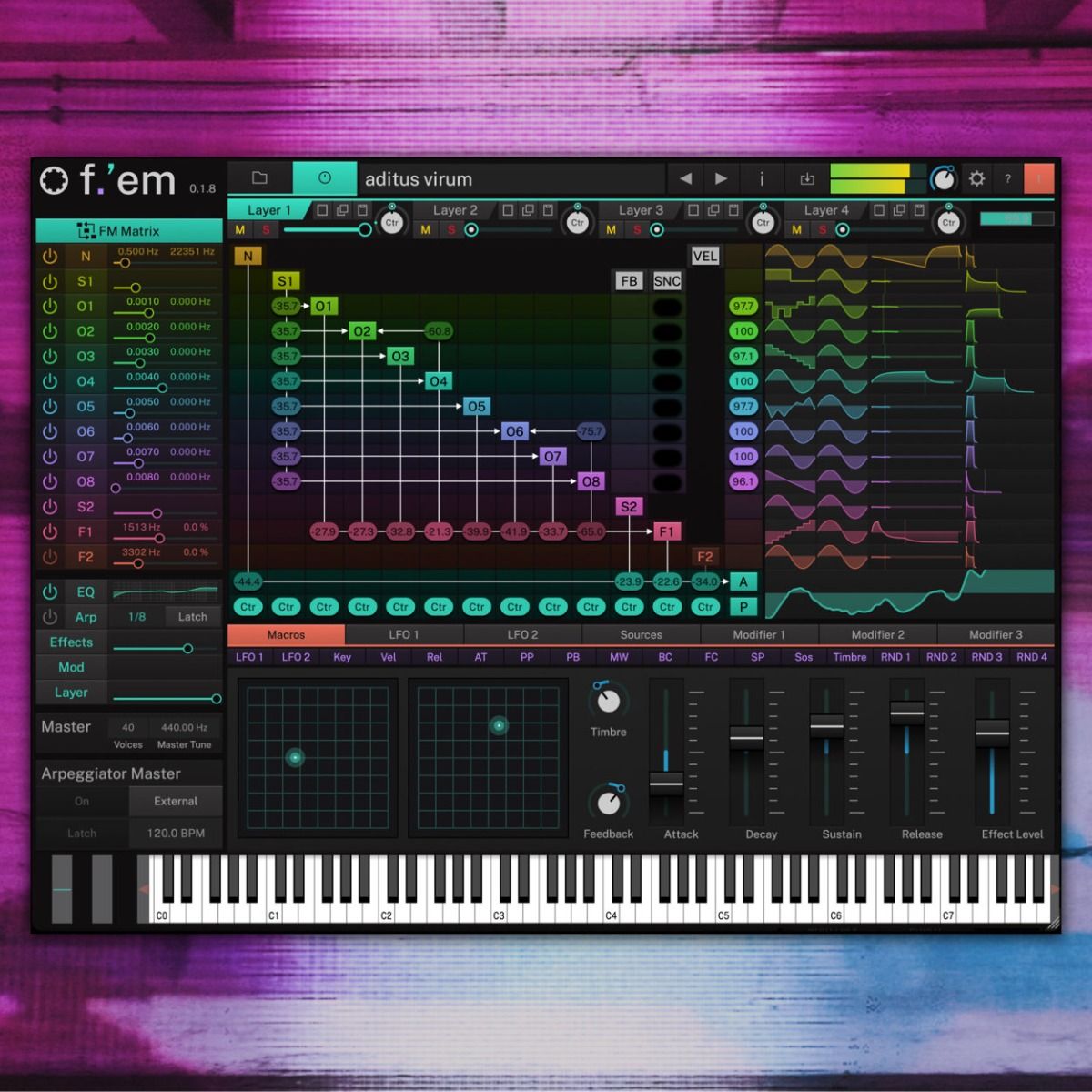 tracktion f.'em FM-Synth