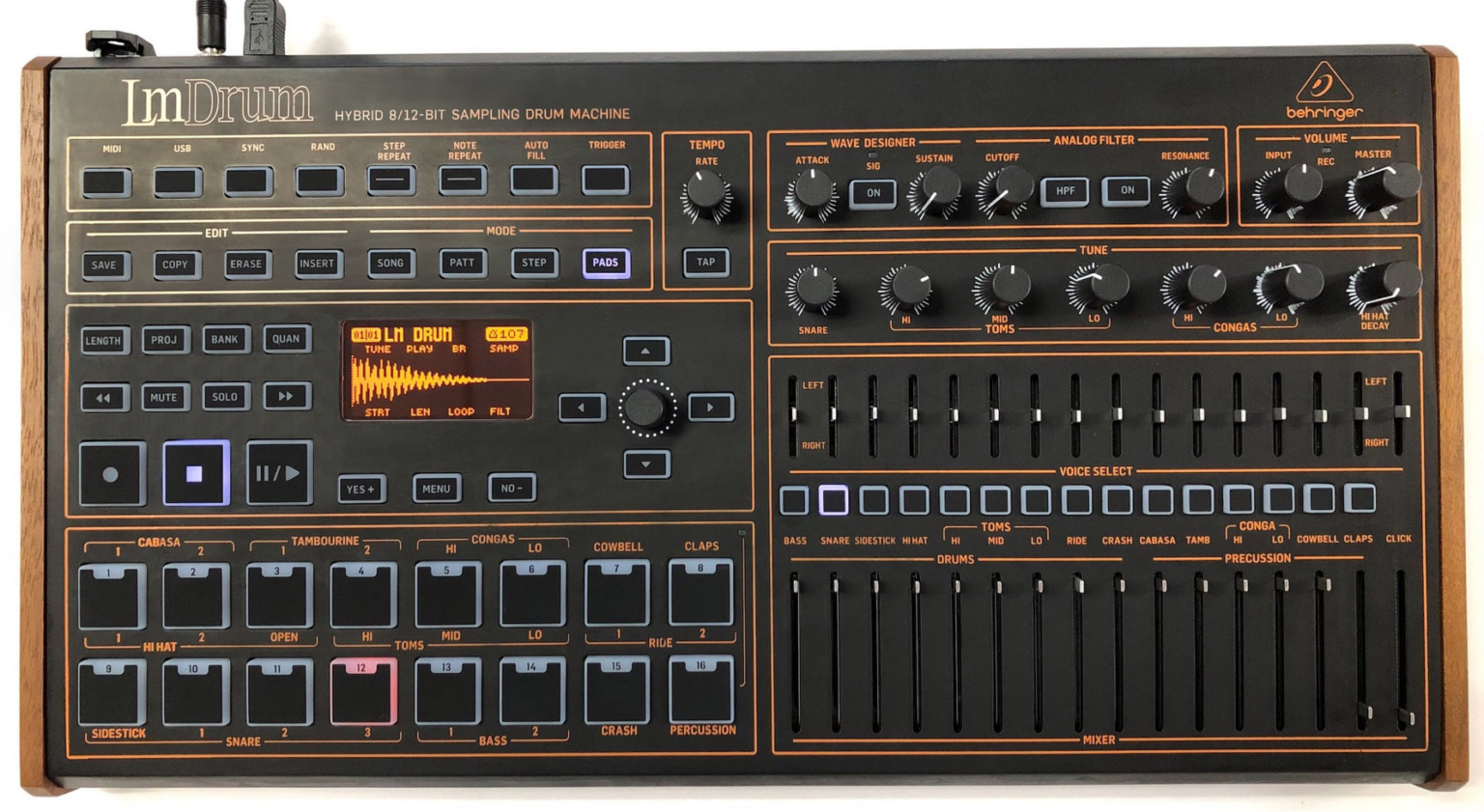 Behringer Synthesizer Status LmDrum + RD8 Mk2 Drummachine + Brains