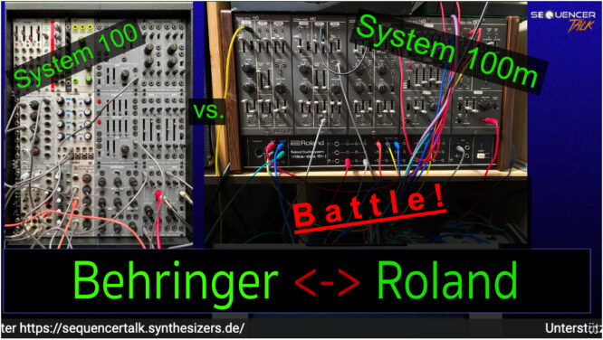 Behringer 100 vs Roland System 100m - SequencerTalk - Synthesizer-Battle