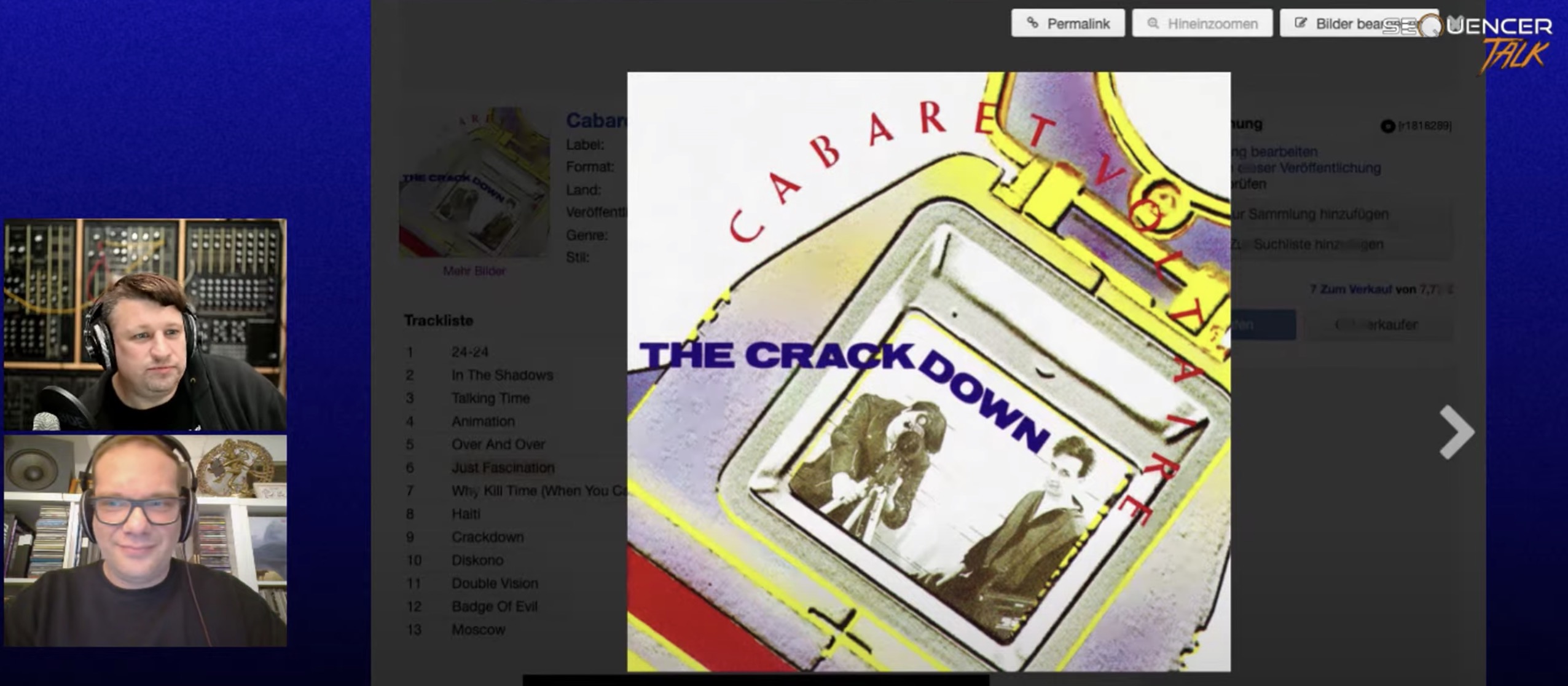 SequencerTalk Cabaret Voltaire Crackdown