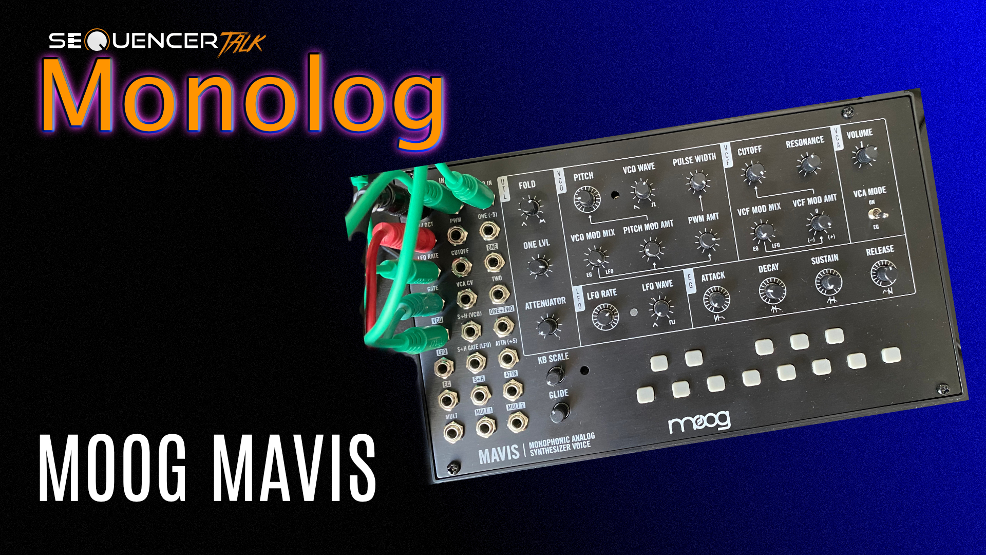 Moog Mavis Synthesizer im Sequencer Talk Monolog
