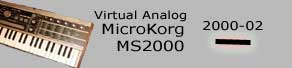 korg microkorg ms2000 va synthesizer