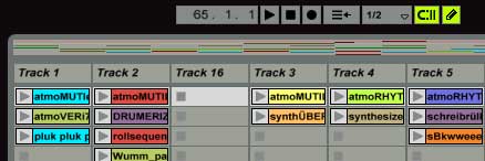 ableton live track arrange fenster