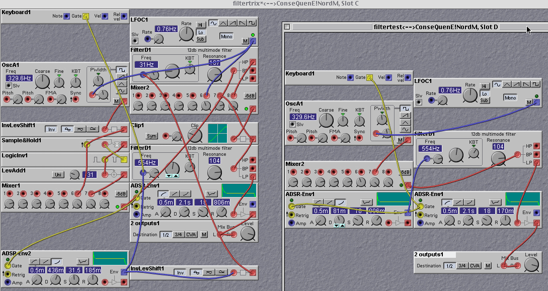 clavia nord modular synthesizer software editor