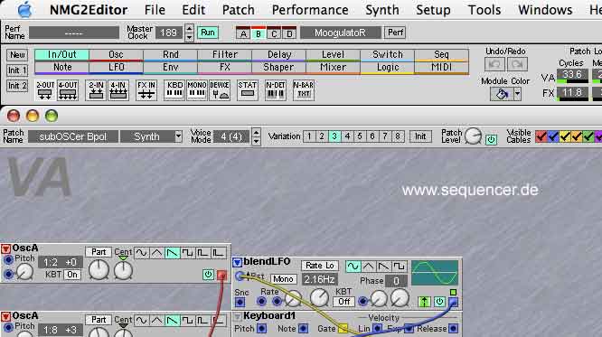 new clavia g2 synthesizer modules in os1.2