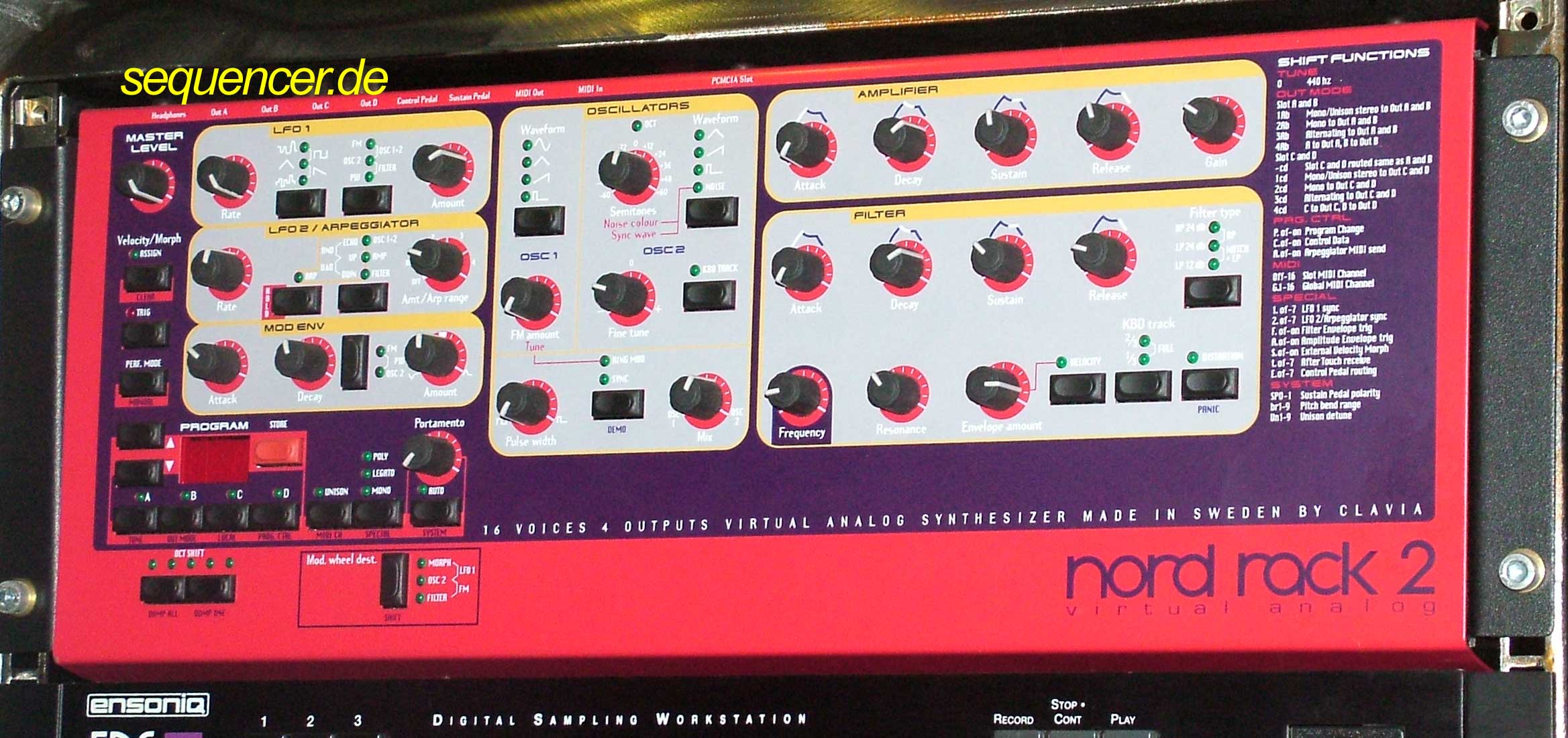 Clavia Nord Rack 2x Digital Synthesizer