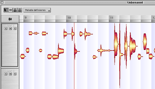 waveform in melodyne arrange