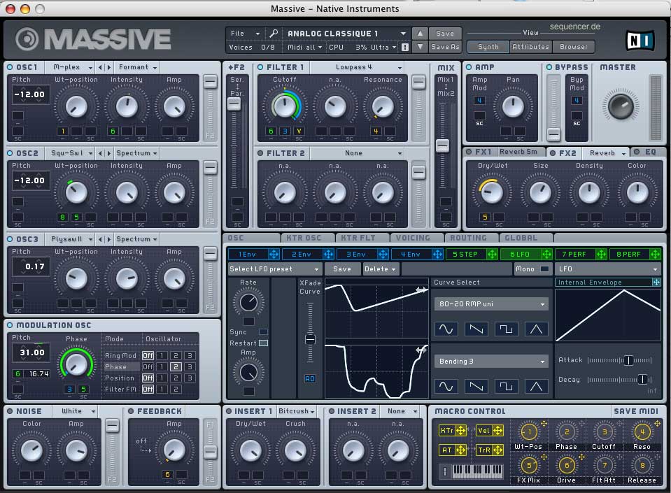 Native Instruments Massive synthesizer