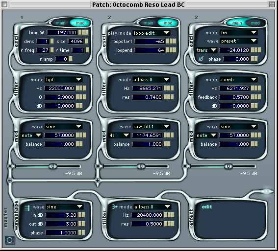 absynth 2 filter & waveshape