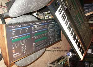 oberheim matrix 12 and oberheim xpander analog synthesizer
