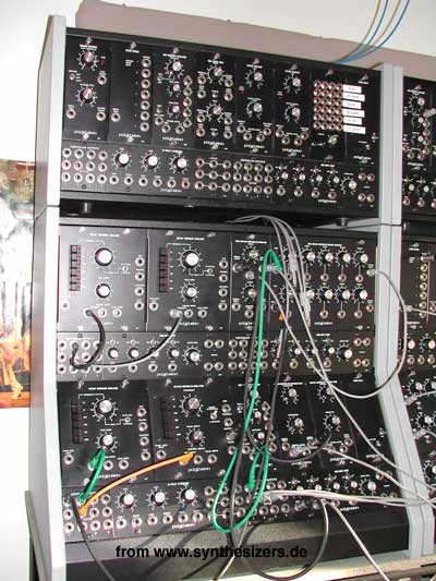 modular synthesizer + sequencer