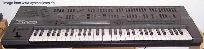 roland JD800 synthesizer