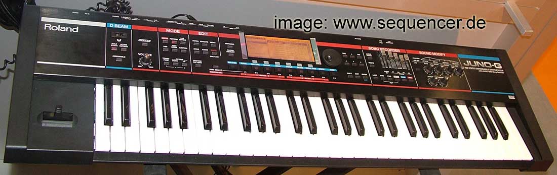 Roland Juno G Digital Synthesizer workstation sequencer